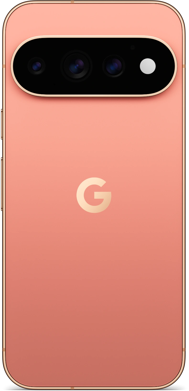 Google Pixel 11 Pro in Canyon hero finish with triple camera visor