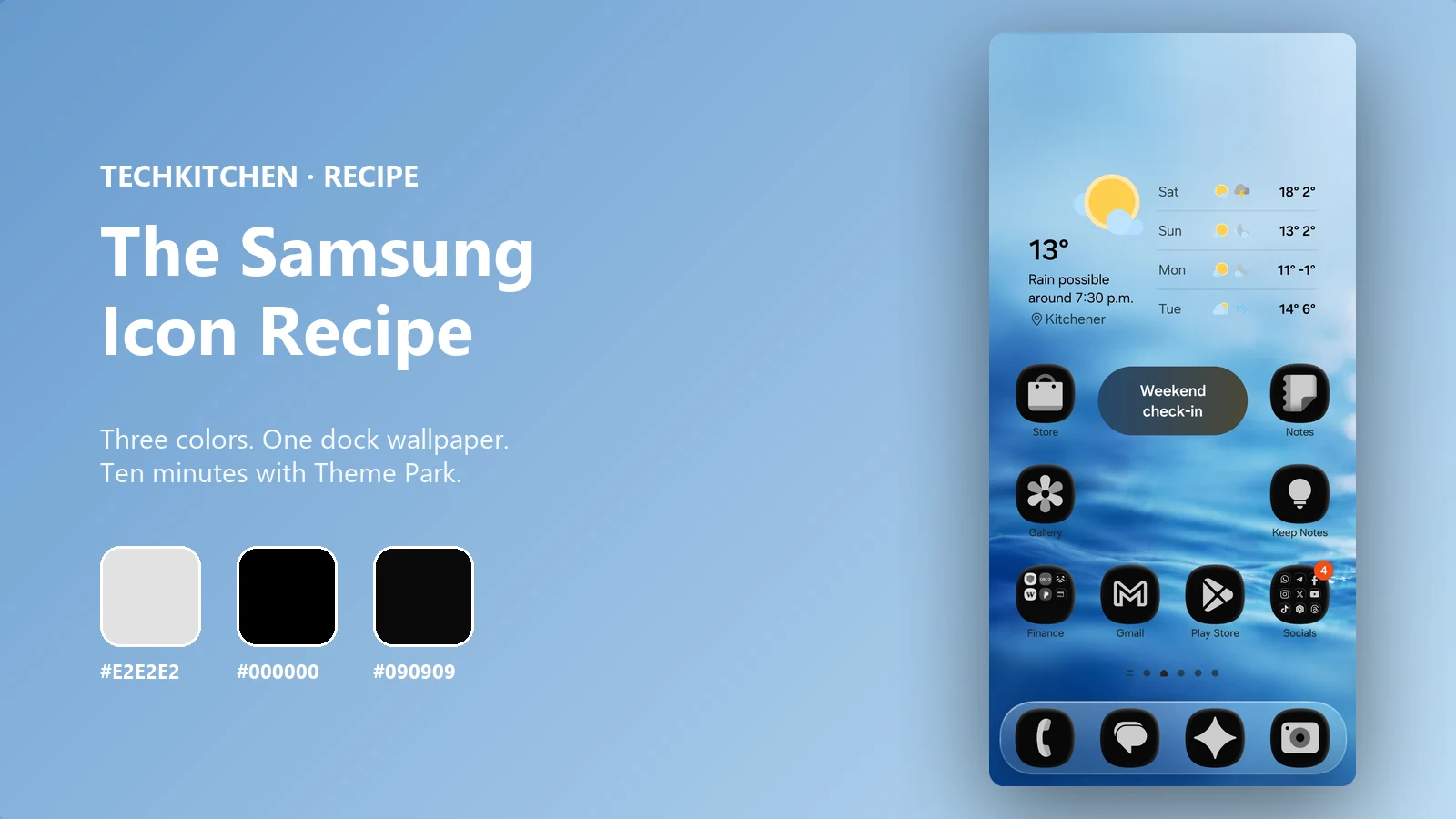 The Samsung Icon Recipe: Color Combo and Dock, Step by Step