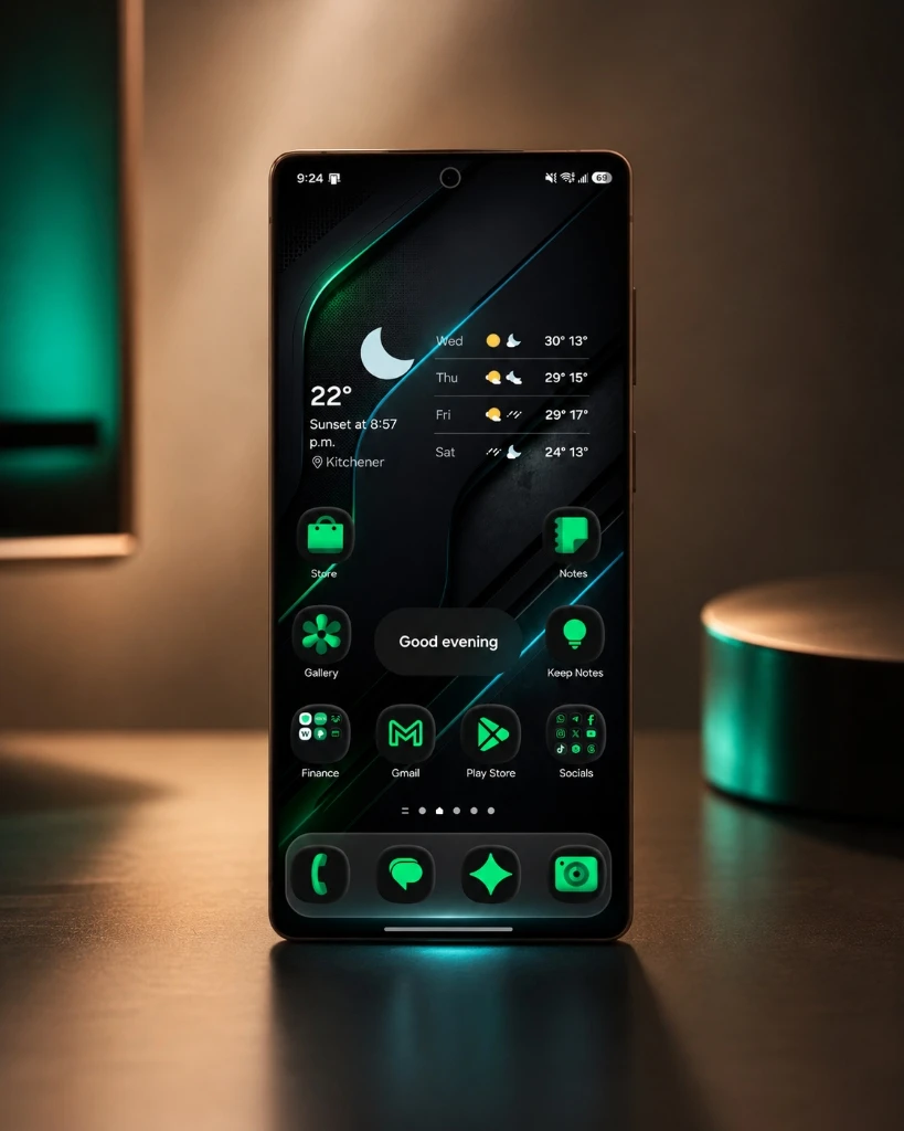 The Onyx Pulse Recipe: Neon Green & Carbon Black
